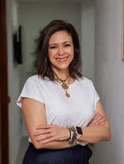 María Fernanda Contramaestre, nutricionista clínica, en su consulta de Murcia